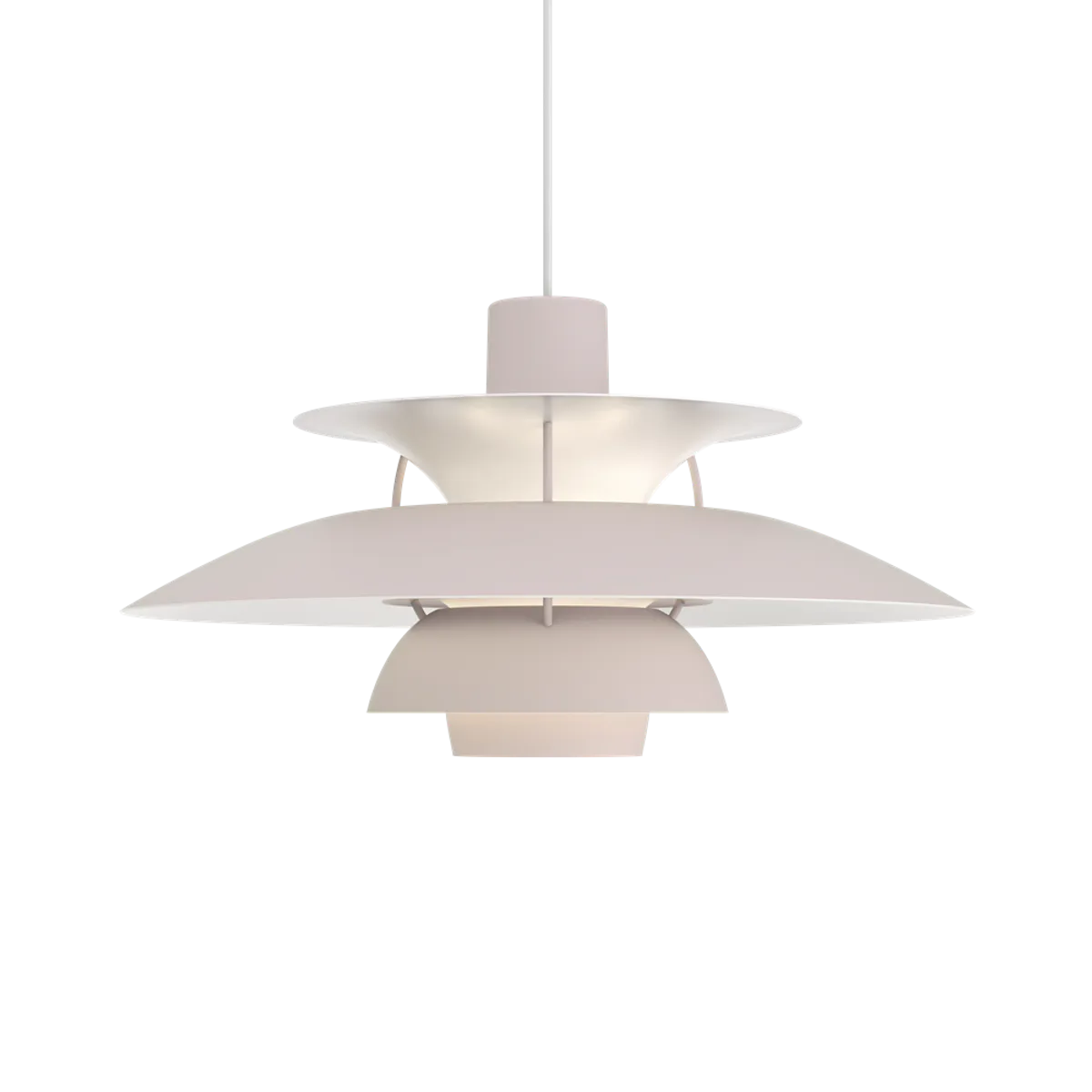 Louis Poulsen PH 5 Pendel, Monochrome Oyster Grey