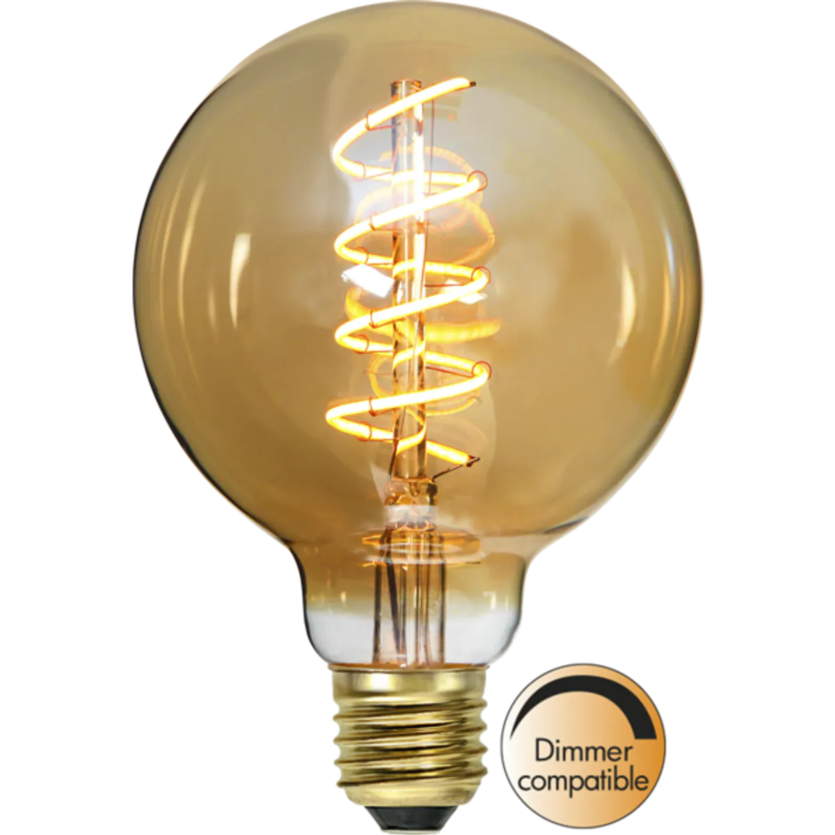Star - DECO spiral amber 95