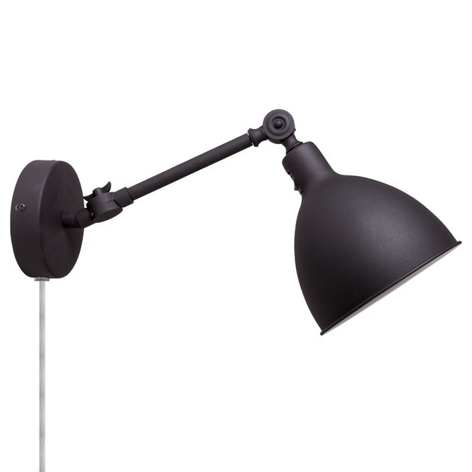 Hovedbilde By Rydéns Bazar Mini Vegglampe, Sort