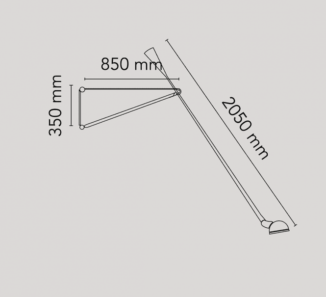 Hovedbilde Flos 265 Vegglampe, Hvit