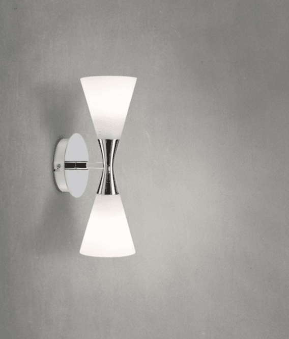 Hovedbilde Herstal Harlekin Duo Vegglampe, Krom