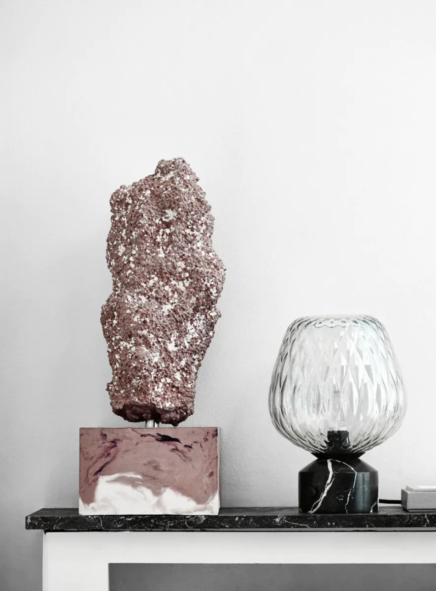 &Tradition Blown SW6 Silver Lustre Bordlampe - Utstilling