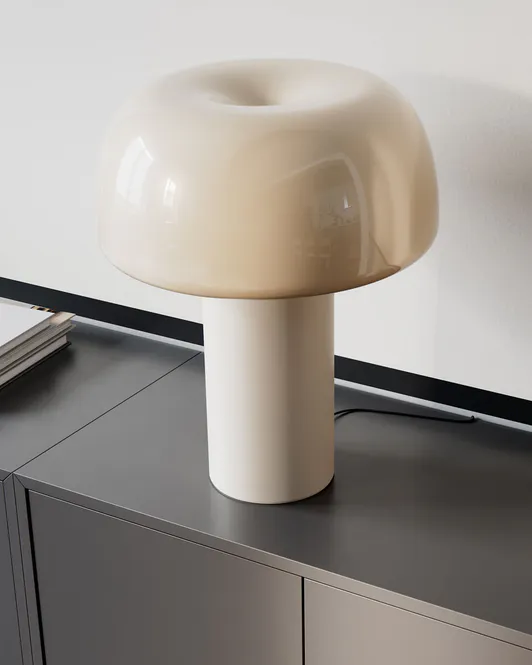 Hovedbilde By Rydéns Lean On Me Bordlampe, Beige