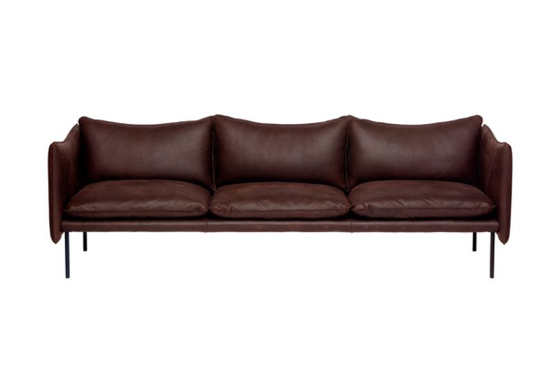 Fogia Tiki 3 Seter Sofa, Vintage Dark Chocolate
