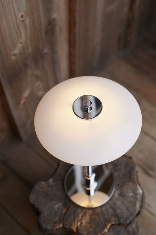 Louis Poulsen PH 2/1 Oppladbar Bordlampe, Krom