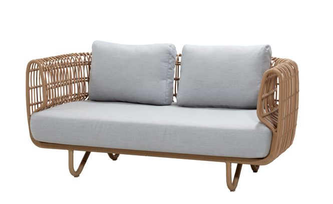 Hovedbilde Cane-Line Nest 2-Seter Utendørs Sofa, Lys Grå/Natur