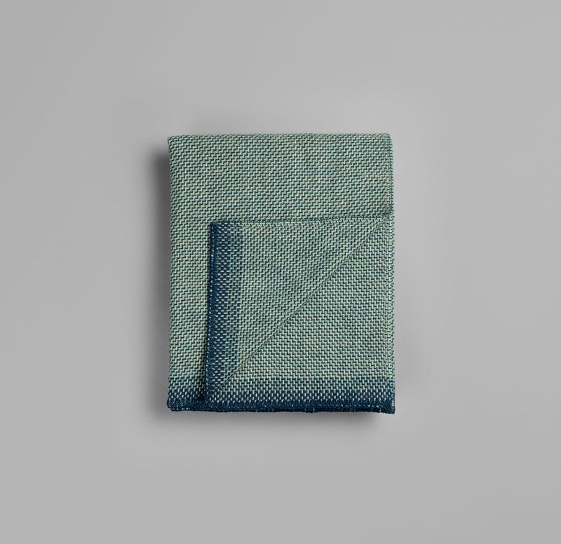 Røros Una blue Throw/Pledd