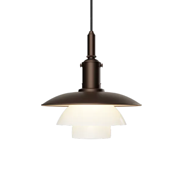 Hovedbilde Louis Poulsen PH 3/3 Aged Brass Opal Pendel levering ultimo september 2025
