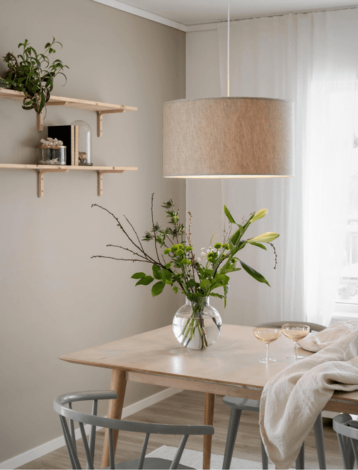 Hovedbilde PR Home – Sara Taklampe i Lin, Natur, 55 cm