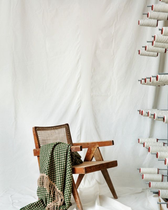 Røros Tweed Isak Pledd, Green Meadow