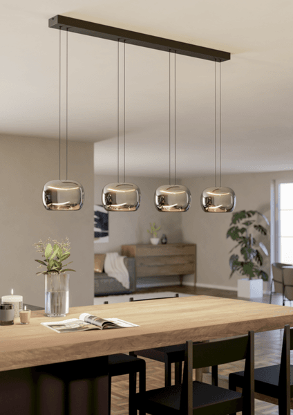 Hovedbilde MS -Hortunas rekke, sort m/sort-transp glass