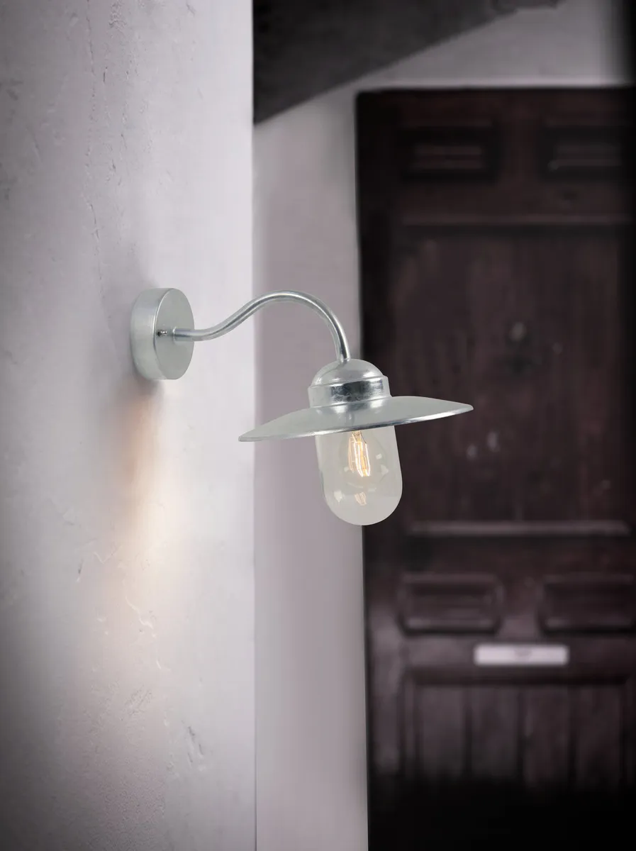 Nordlux Luxembourg Vegglampe, Galvanisert Stål 