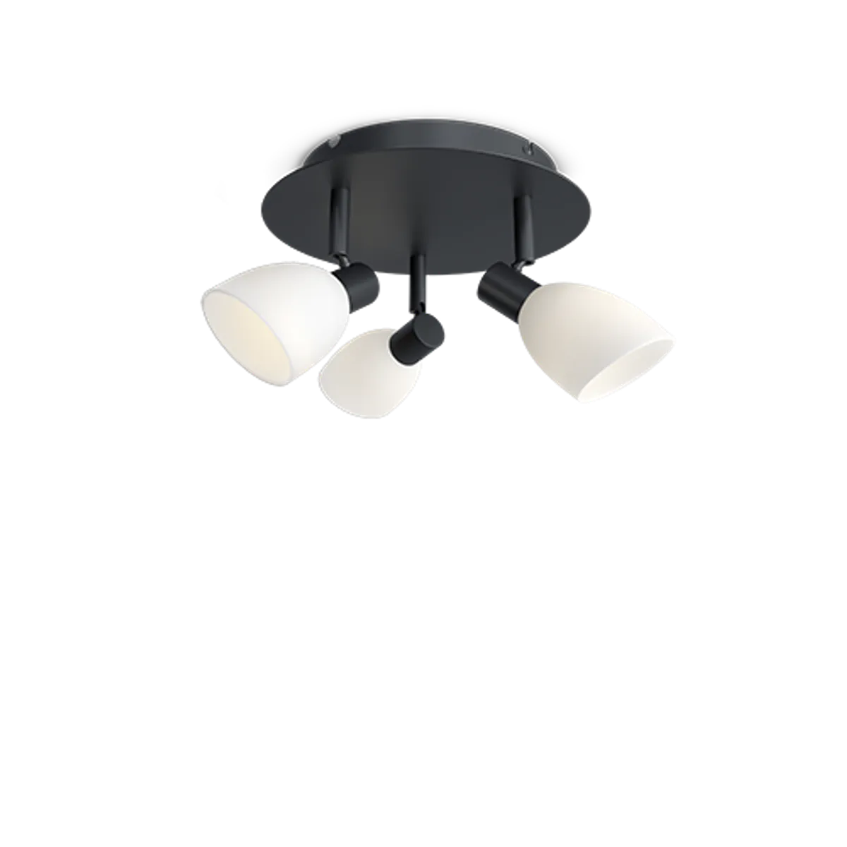 Herstal Cut 3 lys Taklampe, Sort