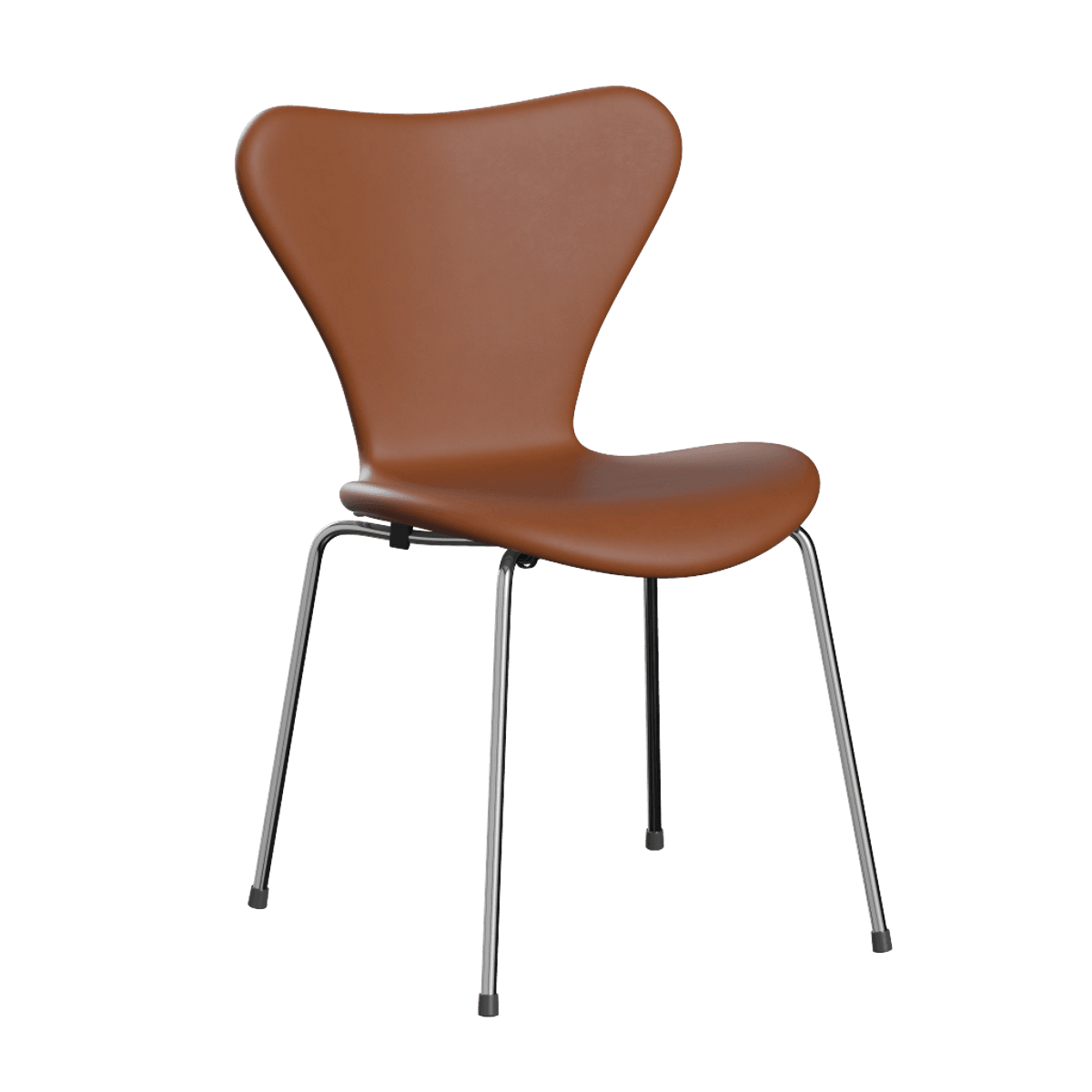 Fritz Hansen Series 7™ 3107, Fullpolstret Essential Lær, Valnøtt