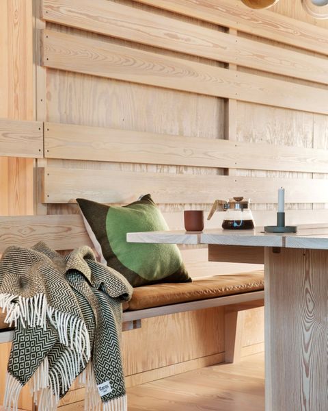 Hovedbilde Røros Tweed Kattefot Pledd, Mose grønn